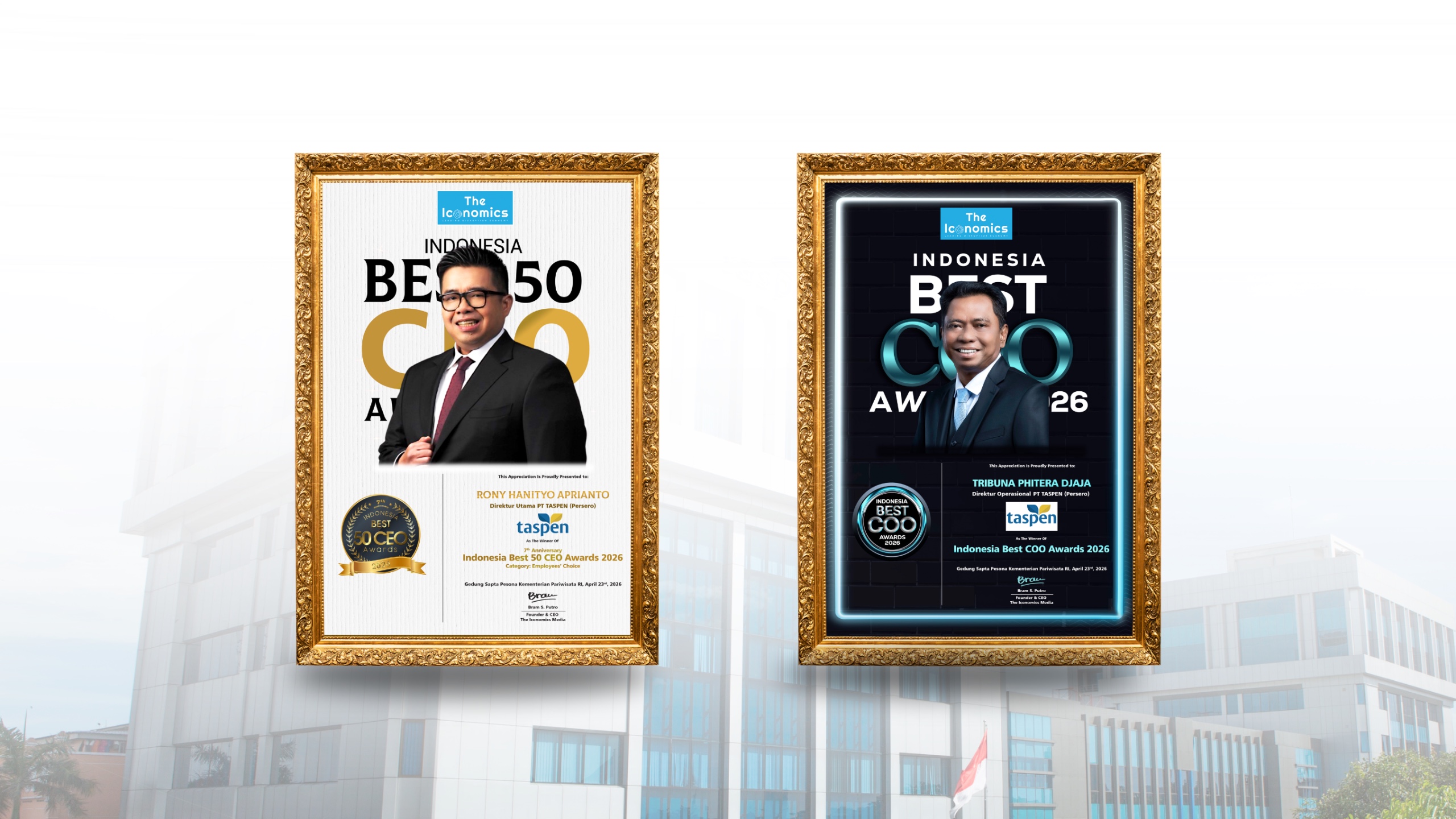 Kinerja Kepemimpinan Unggul, TASPEN Raih Penghargaan CEO dan COO Terbaik 2026