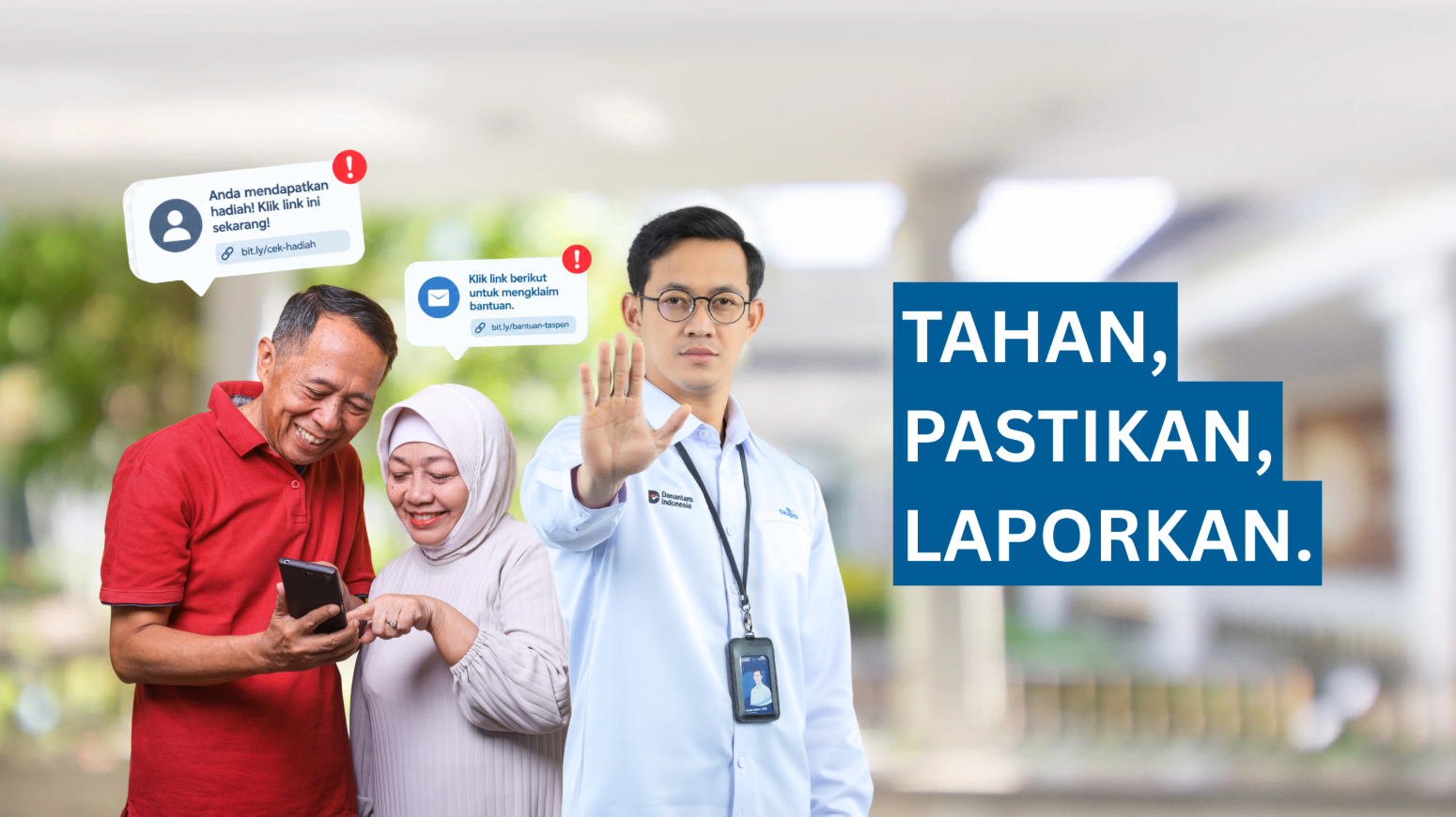 Kampanye #TahanPastikanLaporkan: Upaya TASPEN Lindungi Peserta dari Ancaman Penipuan Digital